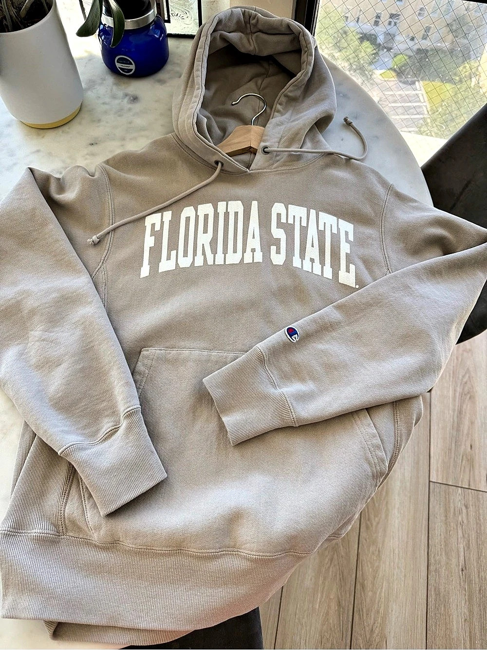 Champion Florida State Hoodie Tan Small